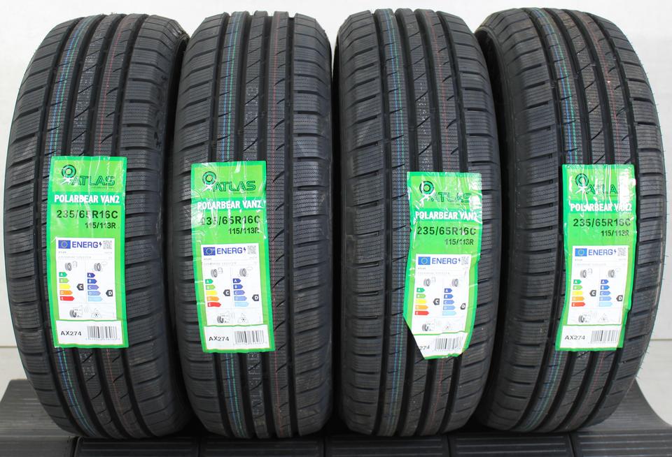 4x 235/65R16C 115/113R ATLAS POLARBEAR VAN2 WINTERREIFEN #1J4O