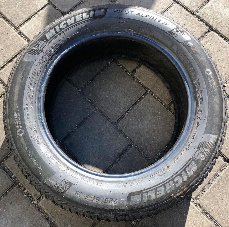 1x 225/60R18 104H MICHELIN WINTERREIFEN RUNFLAT 8MM 2019 #5659 – Bild 2