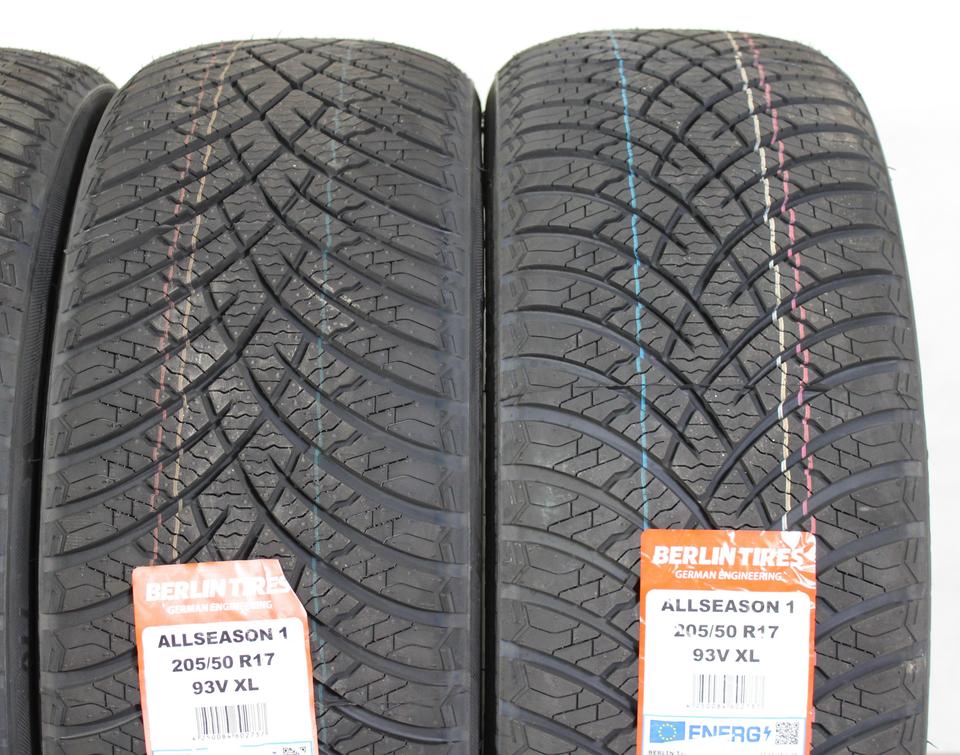 4x 205/50R17 93V BERLIN TIRES GANZJAHRESREIFEN 2024 NEU #1U1E – Bild 3