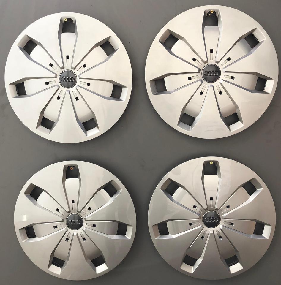 4 ORIGINAL 16" RADKAPPEN AUDI A3 A4 Q2 16 ZOLL RADBLENENDEN #19ZM
