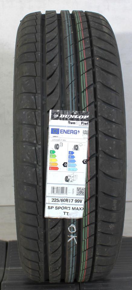 1x 225/60R17 99V DUNLOP SPORT MAXX TT RUNFLAT 2021 * #1CTJ