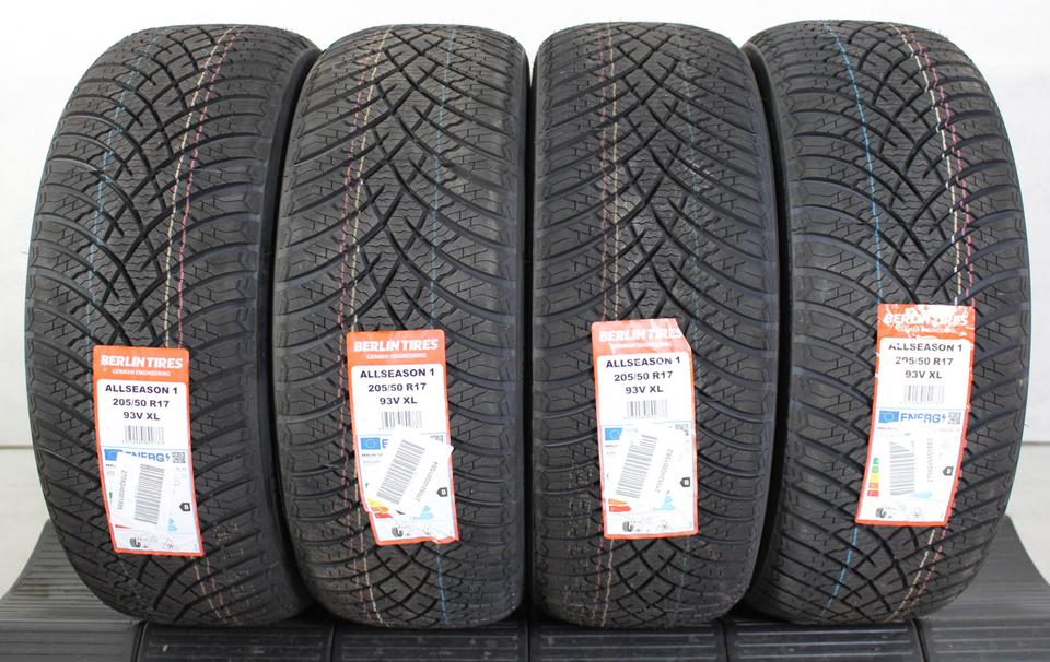 4x 205/50R17 93V BERLIN TIRES GANZJAHRESREIFEN 2024 NEU #1U1E