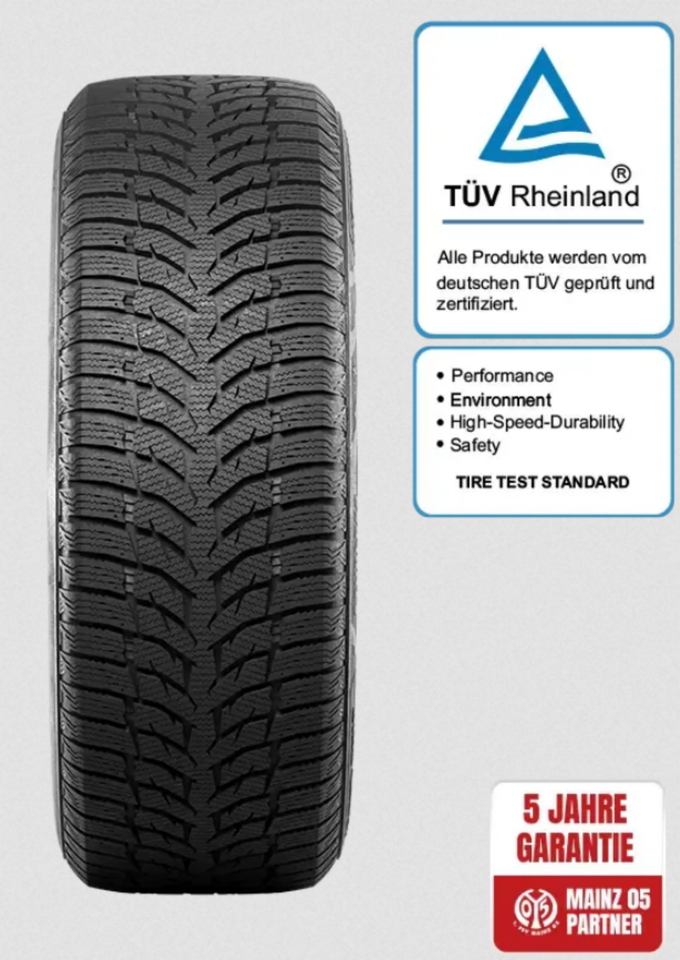 4x 235/35R19 91H XL BERLIN TIRES ALPIN GRIP WINTERREIFEN FREIHAUS – Bild 2