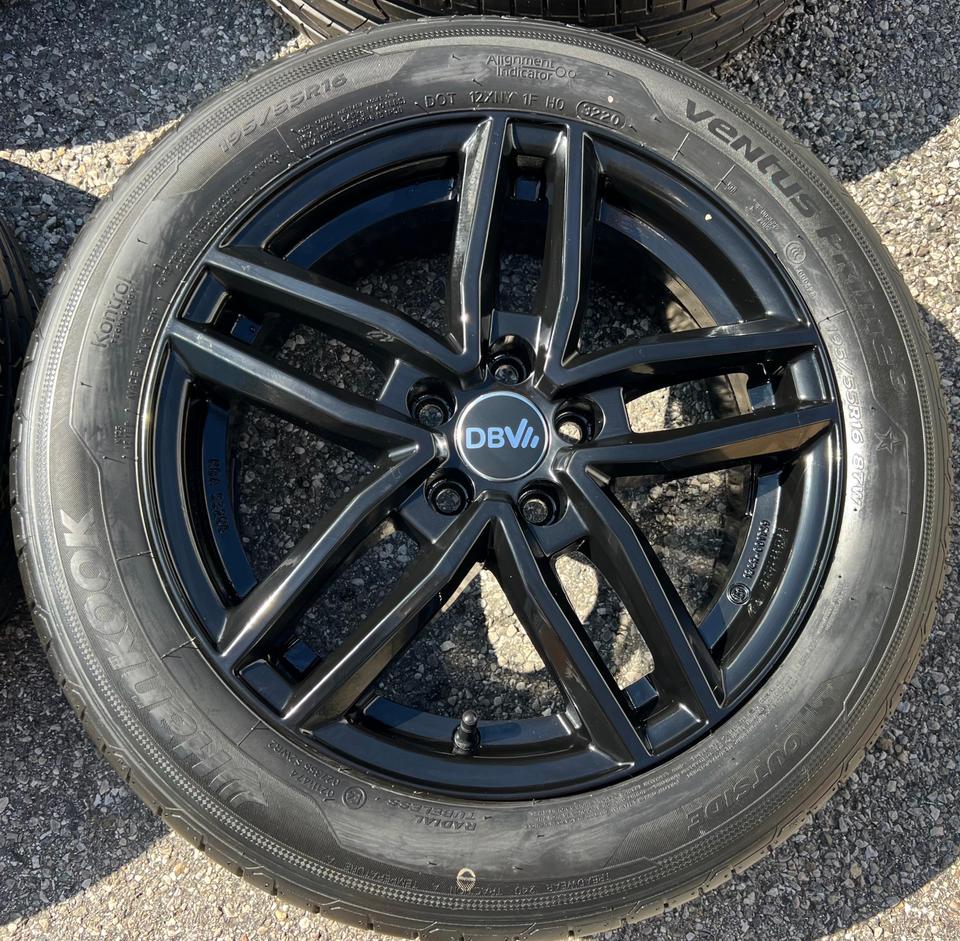 4 ALU 16" SOMMERRÄDER SEAT ARONA KJ VW POLO AW 195/55R16 #1J6Q – Bild 5