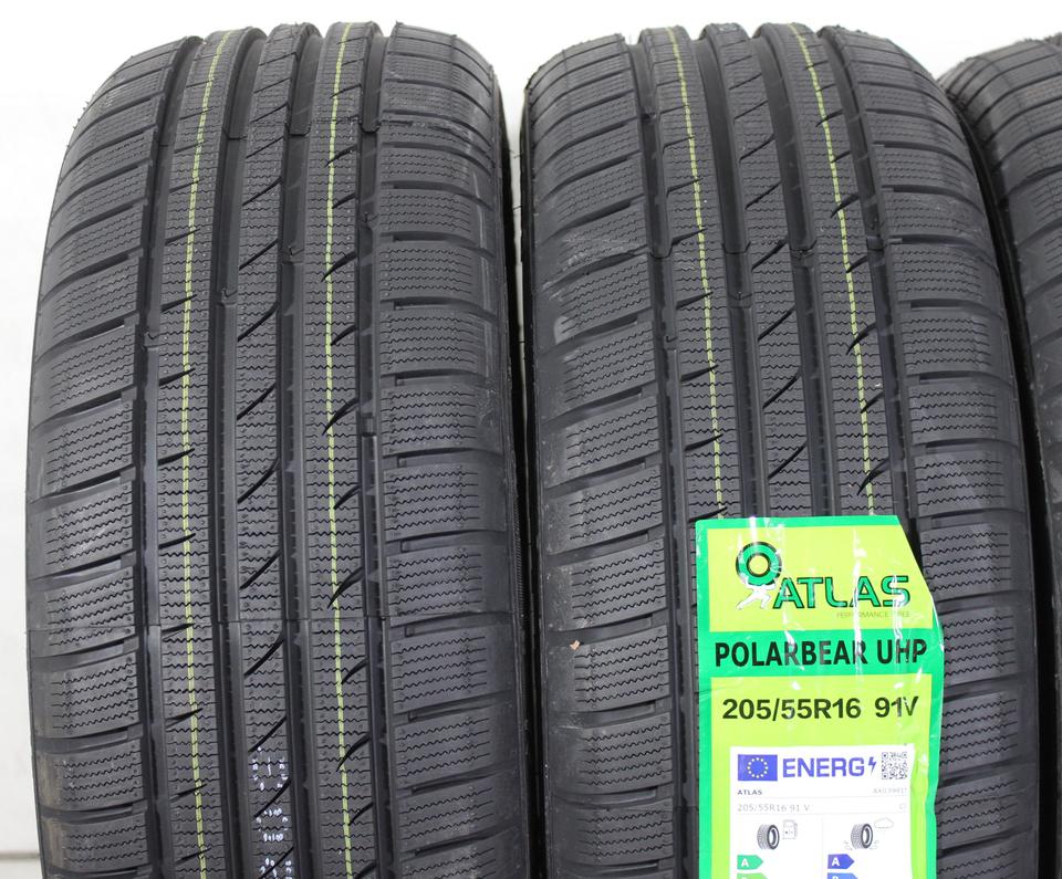 4x 205/55R16 91V ATLAS POLARBEAR UHP WINTERREIFEN 2024 #1QVI – Bild 3