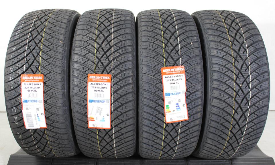 4x 225/45R19 96W BERLIN TIRES GANZJAHRESREIFEN 2024 XL NEU #1QDH