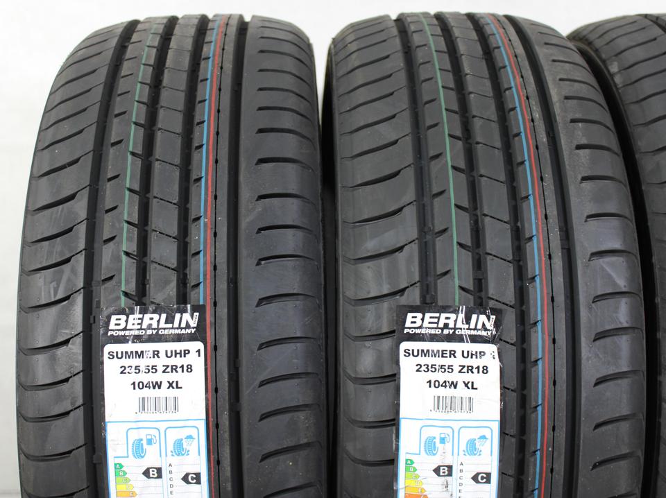 4x 235/55R18 104W BERLIN TIRES SUMMER UHP1 SOMMERREIFEN NEU #1M2H – Bild 3