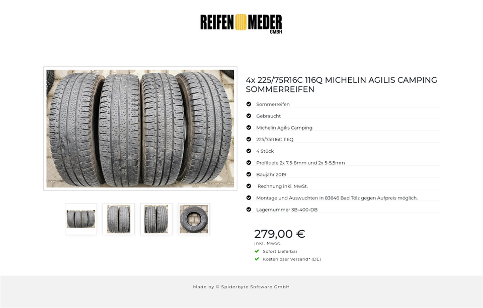 4x 225/75R16C 116Q MICHELIN AGILIS CAMPING SOMMERREIFEN #11QP – Bild 5