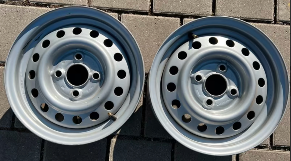 2 X STAHLFELGEN FELGEN 4x13 ET30 4x100 FREIHAUS