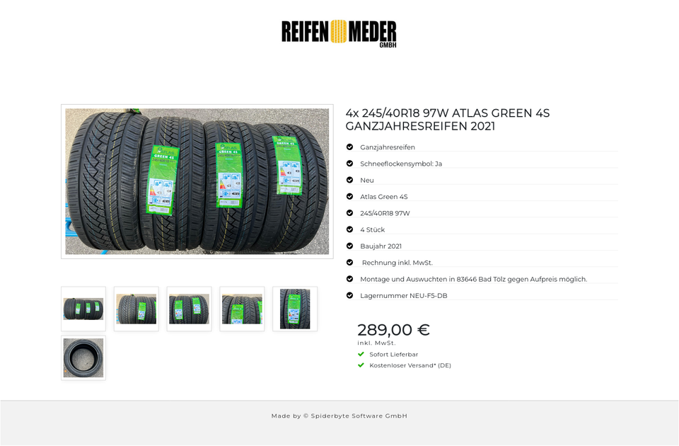 4x 245/40R18 97W ATLAS GREEN 4S GANZJAHRESREIFEN 2025 – Bild 7