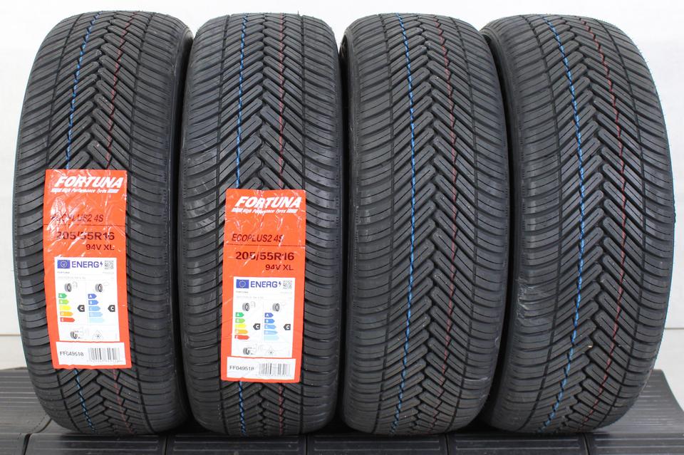 4x 205/55R16 94V FORTUNA ECOPLUS2 4S GANZJAHRESREIFEN XL #1G7D