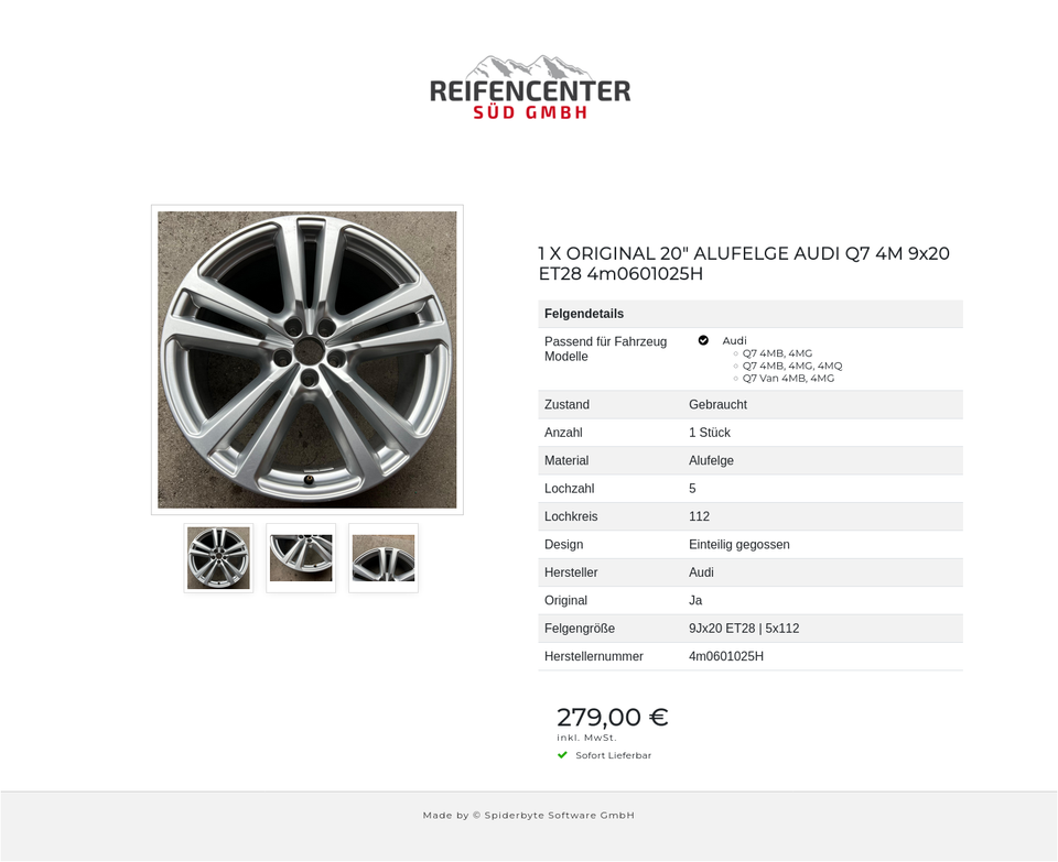 1 X ORIGINAL 20" ALUFELGE AUDI Q7 4M 9x20 ET28 4m0601025H #1YPC – Bild 4