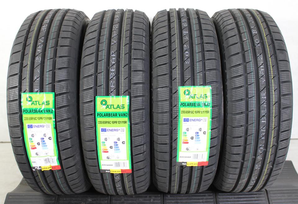 4x 235/65R16C 121/119R ATLAS POLARBEAR VAN WINTERREIFEN NEU #1UFR