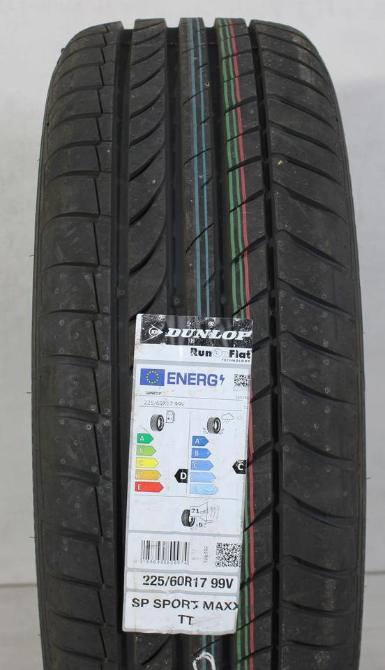 1x 225/60R17 99V DUNLOP SPORT MAXX TT RUNFLAT 2021 * #1CTJ – Bild 2