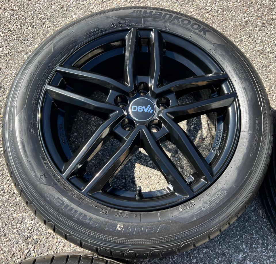 4 ALU 16" SOMMERRÄDER SEAT ARONA KJ VW POLO AW 195/55R16 #1J6Q – Bild 3