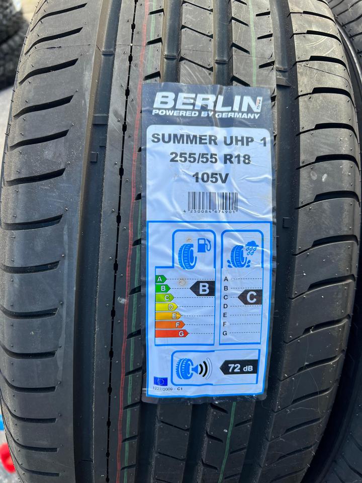 4x 255/55R18 105V BERLIN TIRES SUMMER UHP1 SOMMERREIFEN #19KC – Bild 5