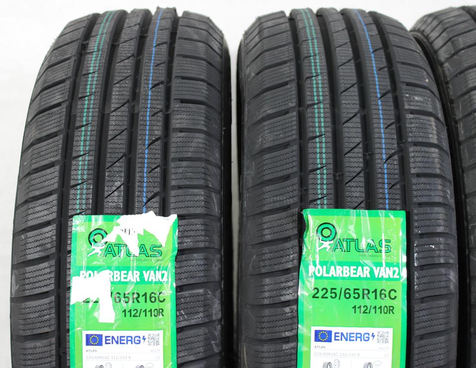 4x 225/65R16C 112/110R ATLAS POLARBEAR VAN2 WINTERREIFEN #1HFL – Bild 3