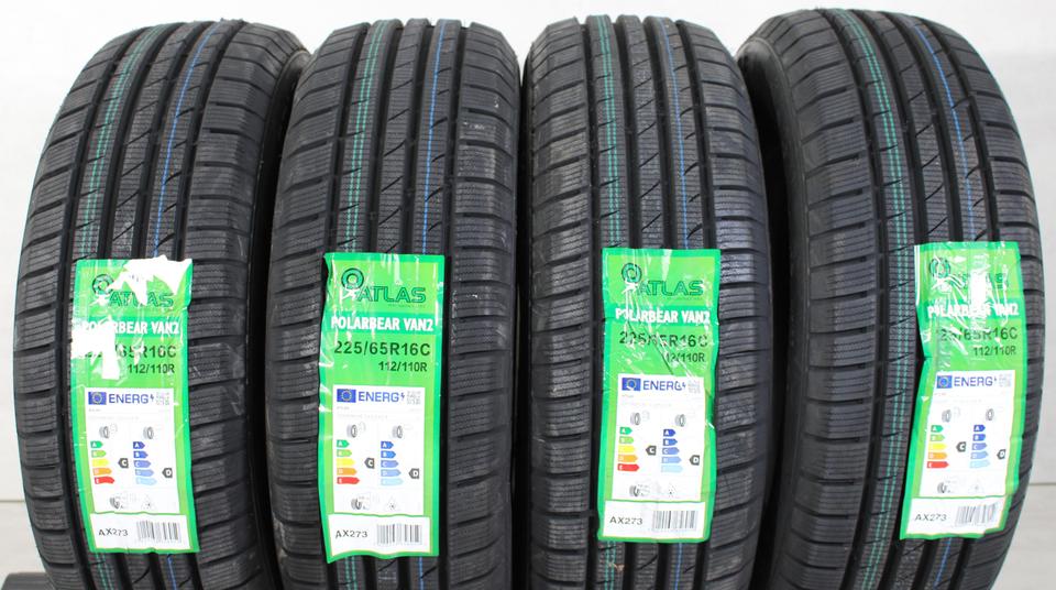 4x 225/65R16C 112/110R ATLAS POLARBEAR VAN2 WINTERREIFEN #1HFL – Bild 2