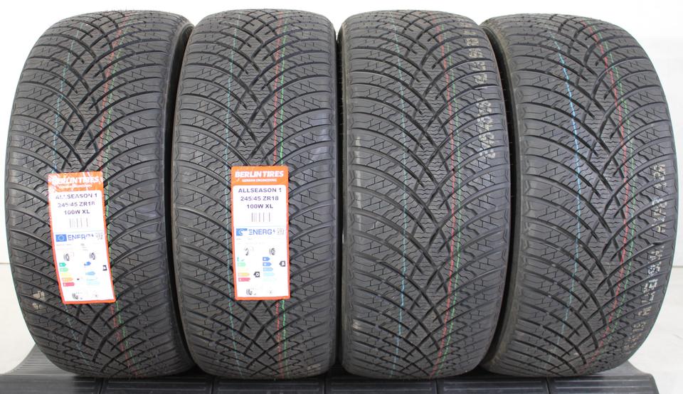 4x 245/45R18 100W BERLIN TIRES GANZJAHRESREIFEN 2022 #1I3H