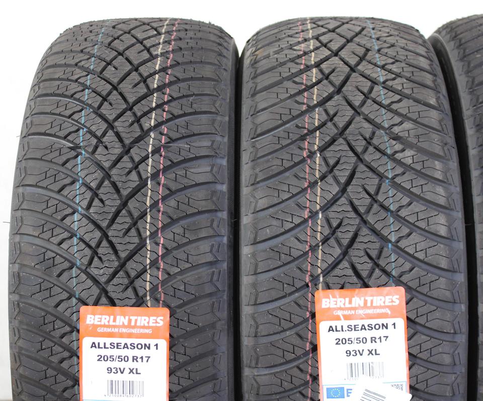 4x 205/50R17 93V BERLIN TIRES GANZJAHRESREIFEN 2024 NEU #1U1E – Bild 2